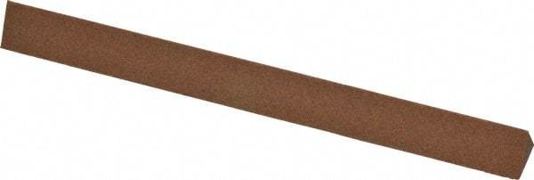 Norton - 4" Long x 3/8" Wide x 3/8" Thick, Aluminum Oxide Sharpening Stone - Triangle, Medium Grade - Industrial Tool & Supply