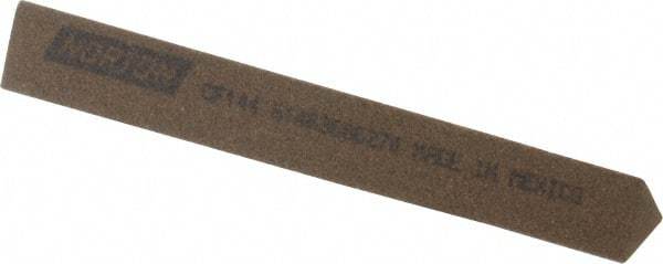Norton - 4" Long x 1/2" Wide x 1/2" Thick, Aluminum Oxide Sharpening Stone - Triangle, Coarse Grade - Industrial Tool & Supply