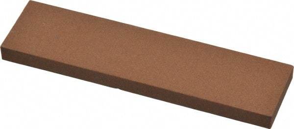 Norton - 4" Long x 1" Wide x 1/4" Thick, Aluminum Oxide Sharpening Stone - Rectangle, Medium Grade - Industrial Tool & Supply