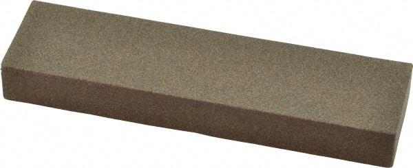 Norton - 4" Long x 1" Wide x 1/2" Thick, Aluminum Oxide Sharpening Stone - Rectangle, Coarse Grade - Industrial Tool & Supply