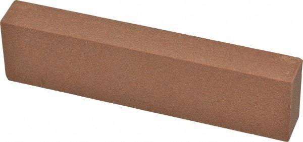 Norton - 4" Long x 1" Wide x 1/2" Thick, Aluminum Oxide Sharpening Stone - Rectangle, Medium Grade - Industrial Tool & Supply