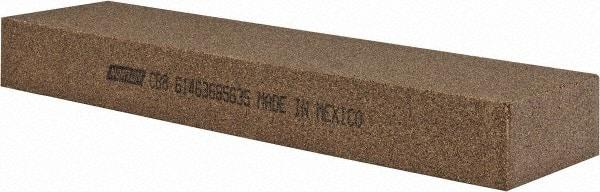 Norton - 8" Long x 2" Wide x 1" Thick, Aluminum Oxide Sharpening Stone - Rectangle, Coarse Grade - Industrial Tool & Supply