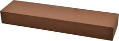 Norton - 8" Long x 2" Wide x 1" Thick, Aluminum Oxide Sharpening Stone - Rectangle, Medium Grade - Industrial Tool & Supply