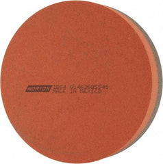 Norton - 4" Diam x 1" Thick, Aluminum Oxide Sharpening Stone - Round, Coarse, Fine Grade - Industrial Tool & Supply