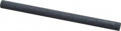 Norton - 4" Long x 1/4" Diam x 1/4" Thick, Silicon Carbide Sharpening Stone - Round, Medium Grade - Industrial Tool & Supply