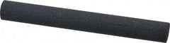 Norton - 4" Long x 1/2" Diam x 1/2" Thick, Silicon Carbide Sharpening Stone - Round, Medium Grade - Industrial Tool & Supply