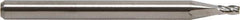M.A. Ford - 3/32", 3/16" LOC, 1/8" Shank Diam, 1-1/2" OAL, 4 Flute, Solid Carbide Square End Mill - Single End, TiN Finish, Spiral Flute, 30° Helix, Centercutting, Right Hand Cut, Right Hand Flute - Industrial Tool & Supply