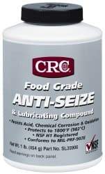 CRC - 16 oz Bottle High Temperature Anti-Seize Lubricant - Aluminum, -65 to 1,800°F, Opaque Off-White, Food Grade, Water Resistant - Industrial Tool & Supply