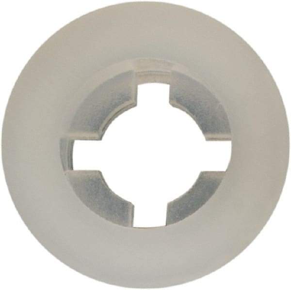 Made in USA - #4 Screw, 0.102" ID, Nylon Internal Tooth Lock Washer - 17/64" OD, Grade 6/6 - Industrial Tool & Supply