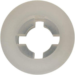Made in USA - #4 Screw, 0.102" ID, Nylon Internal Tooth Lock Washer - 17/64" OD, Grade 6/6 - Industrial Tool & Supply