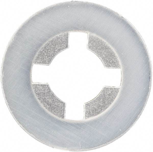 Made in USA - #8 Screw, 0.152" ID, Nylon Internal Tooth Lock Washer - 25/64" OD, Grade 6/6 - Industrial Tool & Supply
