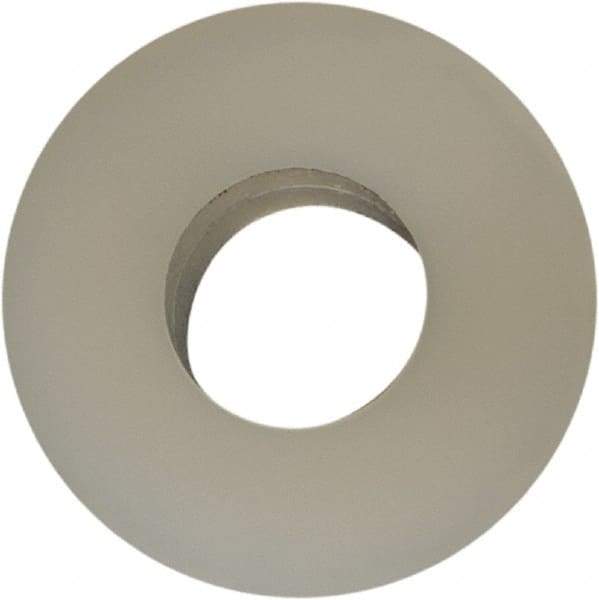 Made in USA - #6 Screw, Grade 6/6 Nylon Standard Flat Washer - 3.56mm ID x 5/16" OD, 1.57mm Thick - Industrial Tool & Supply