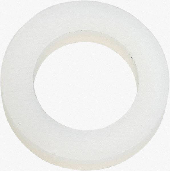 Made in USA - 5/16" Screw, Grade 6/6 Nylon Standard Flat Washer - 8.05mm ID x 1/2" OD, 2.36mm Thick - Industrial Tool & Supply