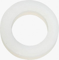 Made in USA - 5/16" Screw, Grade 6/6 Nylon Standard Flat Washer - 8.05mm ID x 1/2" OD, 2.36mm Thick - Industrial Tool & Supply