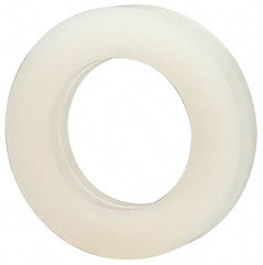 Made in USA - 3/8" Screw, Grade 6/6 Nylon Standard Flat Washer - 9.65mm ID x 5/8" OD, 3.18mm Thick - Industrial Tool & Supply