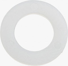 Made in USA - 7/16" Screw, Grade 6/6 Nylon Standard Flat Washer - 11.25mm ID x 3/4" OD, 0.81mm Thick - Industrial Tool & Supply