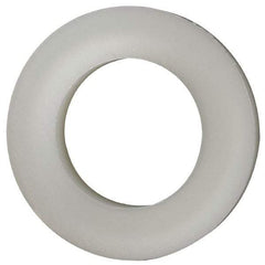 Made in USA - 7/16" Screw, Grade 6/6 Nylon Standard Flat Washer - 11.25mm ID x 3/4" OD, 3.18mm Thick - Industrial Tool & Supply