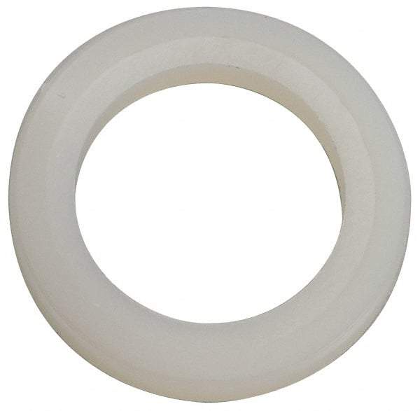 Made in USA - 1/2" Screw, Grade 6/6 Nylon Standard Flat Washer - 12.83mm ID x 3/4" OD, 2.36mm Thick - Industrial Tool & Supply