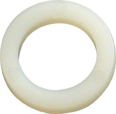 Made in USA - 1/2" Screw, Grade 6/6 Nylon Standard Flat Washer - 12.83mm ID x 3/4" OD, 3.18mm Thick - Industrial Tool & Supply