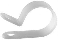 Made in USA - 3/8" Bundle Diam, 0.167" Hole, Nylon Clamp - Industrial Tool & Supply