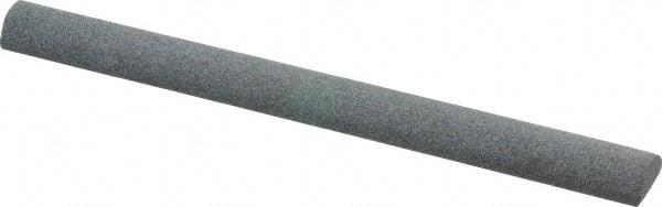 Value Collection - Half Round, Aluminum Oxide, Toolroom Finishing Stick - 4" Long x 3/8" Wide, Coarse Grade - Industrial Tool & Supply