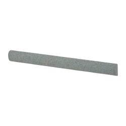 Value Collection - Half Round, Aluminum Oxide, Toolroom Finishing Stick - 4" Long x 3/8" Wide, Medium Grade - Industrial Tool & Supply