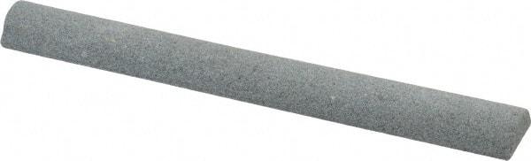 Value Collection - Half Round, Aluminum Oxide, Toolroom Finishing Stick - 4" Long x 1/2" Wide, Medium Grade - Industrial Tool & Supply