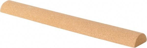 Value Collection - Half Round, Aluminum Oxide, Toolroom Finishing Stick - 4" Long x 1/2" Wide, Fine Grade - Industrial Tool & Supply