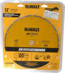 DeWALT - 12" Diam, 1" Arbor Hole Diam, Wet & Dry Cut Saw Blade - Diamond-Tipped, General Purpose Action, Standard Round Arbor - Industrial Tool & Supply