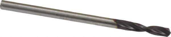 Guhring - 0.0906" 130° Parabolic Flute Powdered Metal Screw Machine Drill Bit - FIREX Finish, Right Hand Cut, 0.5118" Flute Length, 1.5748" OAL, Standard Point, Straight Shank - Industrial Tool & Supply