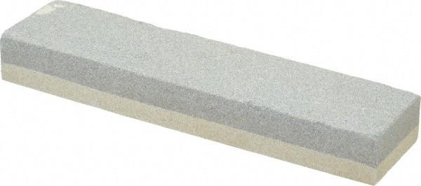 Value Collection - 8" Long x 2" Wide x 1" Thick, Aluminum Oxide Sharpening Stone - Rectangle, 120/240 Grit, Fine, Very Fine Grade - Industrial Tool & Supply