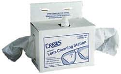MCR Safety - Lens Cleaning Station - 1 Pump, 8 Ounce Capacity Pump, 600 Towelettes, Disposable Station - Industrial Tool & Supply