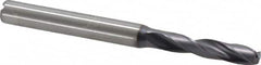 Kennametal - 3/16" 140° Spiral Flute Solid Carbide Screw Machine Drill Bit - Industrial Tool & Supply
