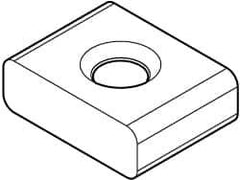 Kennametal - LNE32302 Grade KC520M Carbide Milling Insert - TiAlN Finish, 3/16" Thick, 3/8" Inscribed Circle, 0.76mm Corner Radius - Industrial Tool & Supply