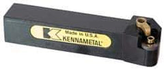Kennametal - MRGN, Left Hand Cut, 15° Lead Angle, 1" Shank Height x 1" Shank Width, Negative Rake Indexable Turning Toolholder - 6" OAL, RN..43 Insert Compatibility, Series Kenloc - Industrial Tool & Supply