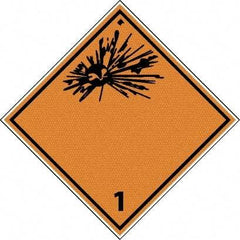 NMC - Blank - No Legend DOT Shipping Label - 4" High x 4" Wide - Industrial Tool & Supply