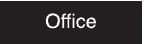 NMC - Office, 10" Wide x 3" High, Plastic Sign - English, White on Black, Wall Mount - Industrial Tool & Supply