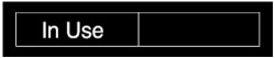 NMC - In Use/Vacant, 10" Wide x 2" High, Plastic Sign - English, White on Black, Wall Mount - Industrial Tool & Supply