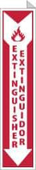 NMC - Extinguisher, Plastic Fire Sign - 4" Wide x 18" High, English/Spanish - Industrial Tool & Supply