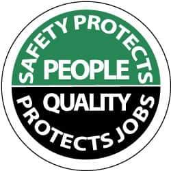 NMC - Safety...It's My Job, Hard Hat Label - Black on Red & White, 2" Thick, For Accident Prevention - Industrial Tool & Supply