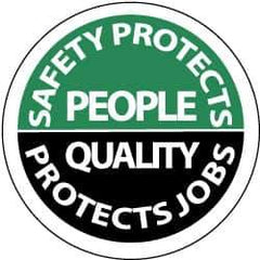 NMC - Safety...It's My Job, Hard Hat Label - Black on Red & White, 2" Thick, For Accident Prevention - Industrial Tool & Supply