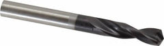 Guhring - 0.315" 130° Parabolic Flute Powdered Metal Screw Machine Drill Bit - FIREX Finish, Right Hand Cut, 1.4567" Flute Length, 3.1102" OAL, Standard Point, Straight Shank - Industrial Tool & Supply