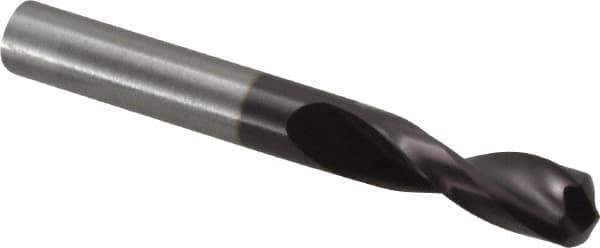 Guhring - 0.4724" 130° Parabolic Flute Powdered Metal Screw Machine Drill Bit - FIREX Finish, Right Hand Cut, 2.0079" Flute Length, 4.0157" OAL, Standard Point, Straight Shank - Industrial Tool & Supply