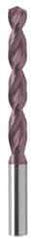 Guhring - #27 130° Powdered Metal Jobber Drill - FIREX Finish, Right Hand Cut, Parabolic Flute, Straight Shank, 70mm OAL, Cone Relief Point - Industrial Tool & Supply