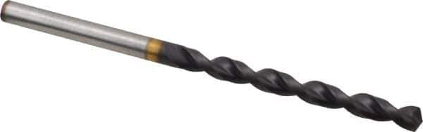 Guhring - #18 130° Powdered Metal Jobber Drill - FIREX Finish, Right Hand Cut, Parabolic Flute, Straight Shank, 3-5/32" OAL, Cone Relief Point - Industrial Tool & Supply