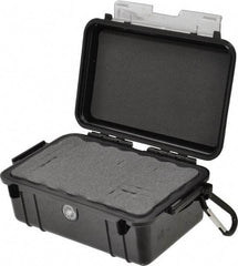 Pelican Products, Inc. - 5-1/16" Wide x 3-17/25" Deep x 3-1/8" High, Clamshell Hard Case - Black, Polycarbonate - Industrial Tool & Supply