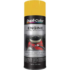 Dupli-Color - 12 oz Daytona Yellow Automotive Heat Resistant Paint - Gloss Finish, 500°F Max Temp, Comes in Aerosol Can - Industrial Tool & Supply