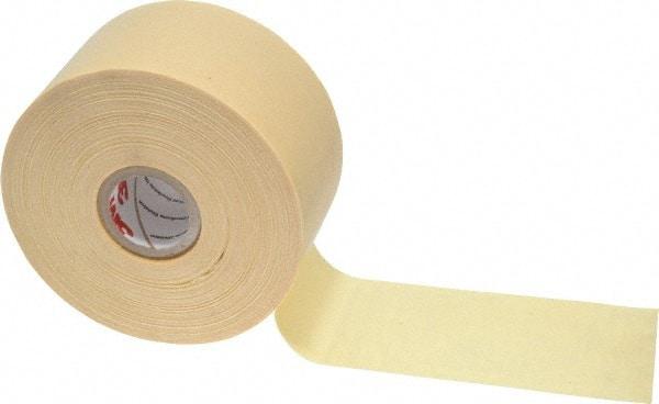 3M - 2" x 110', Yellow Cotton Cloth Electrical Tape - Series 2520, 8 mil Thick, 800 V/mil Dielectric Strength, 50 Lb./Inch Tensile Strength - Industrial Tool & Supply