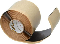 3M - 2" x 10', Black Rubber Electrical Tape - Series 2228, 65 mil Thick, 500 V/mil Dielectric Strength, 9.8 Lb./Inch Tensile Strength - Industrial Tool & Supply