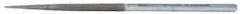 Strauss - 8-1/2" OAL Coarse Square Needle Diamond File - 1/4" Wide x 1/4" Thick, 4-3/8 LOC, 181 Grit - Industrial Tool & Supply